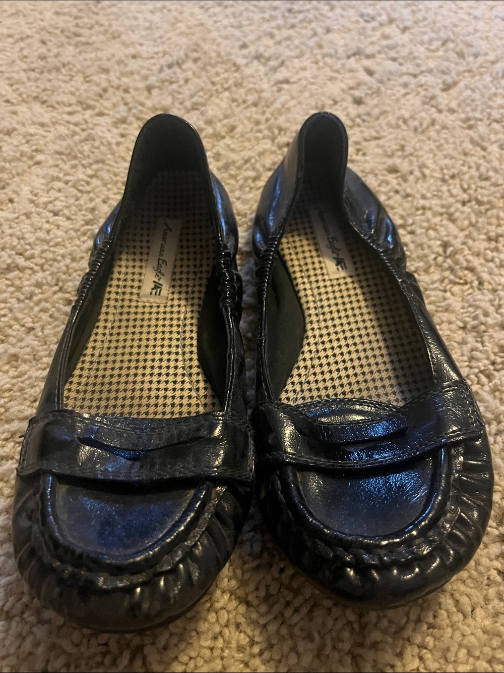 Black Penny Loafers Flats